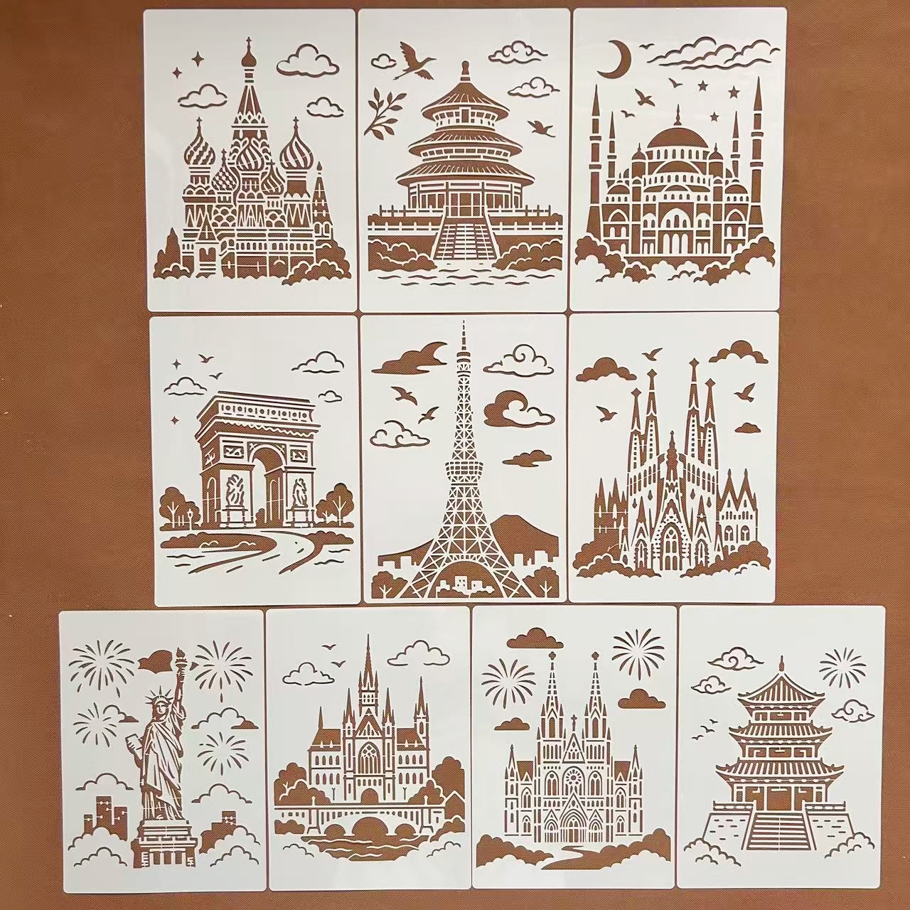 镂空模板手工制作手账相册装饰