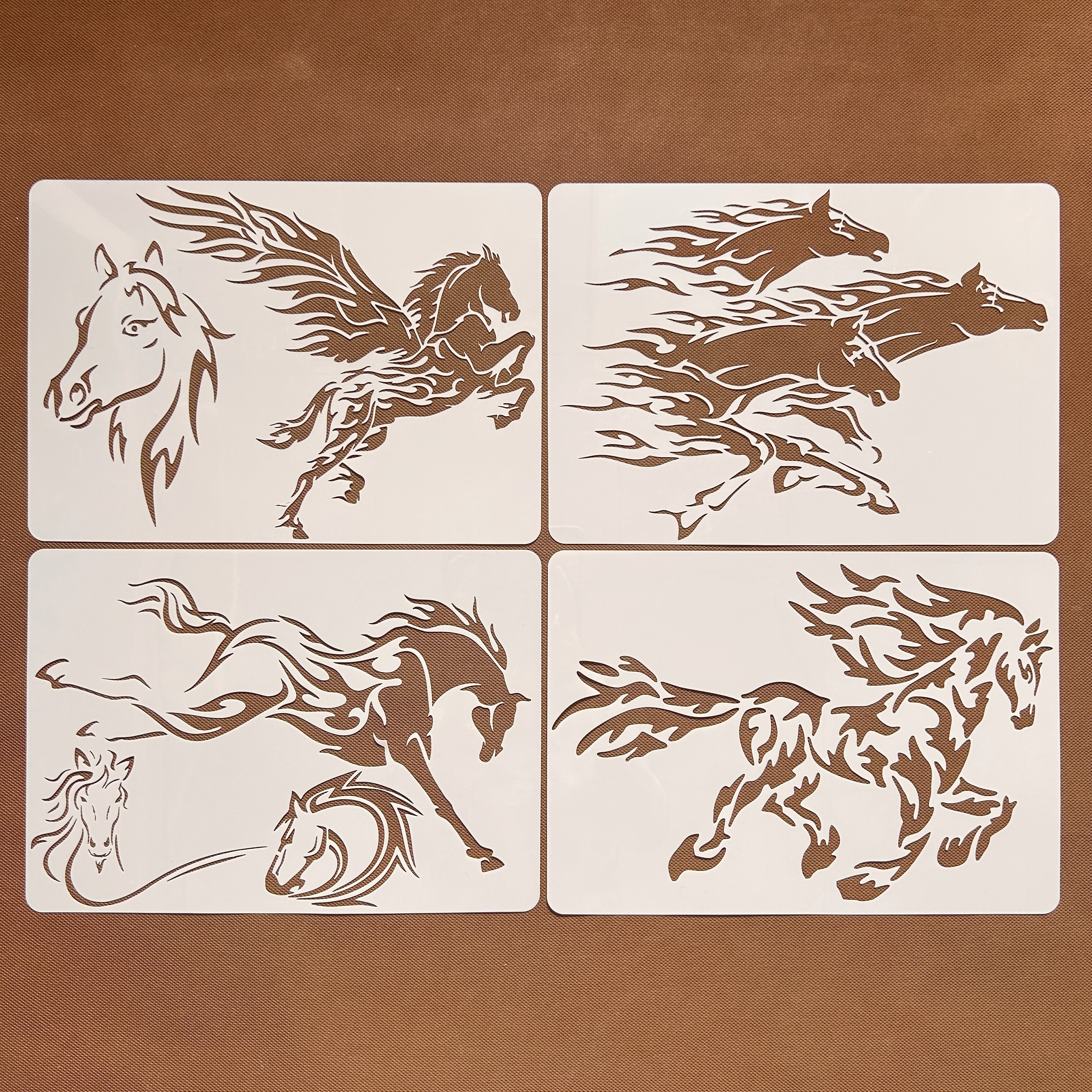 千里马系列镂空彩绘喷漆漏印尺