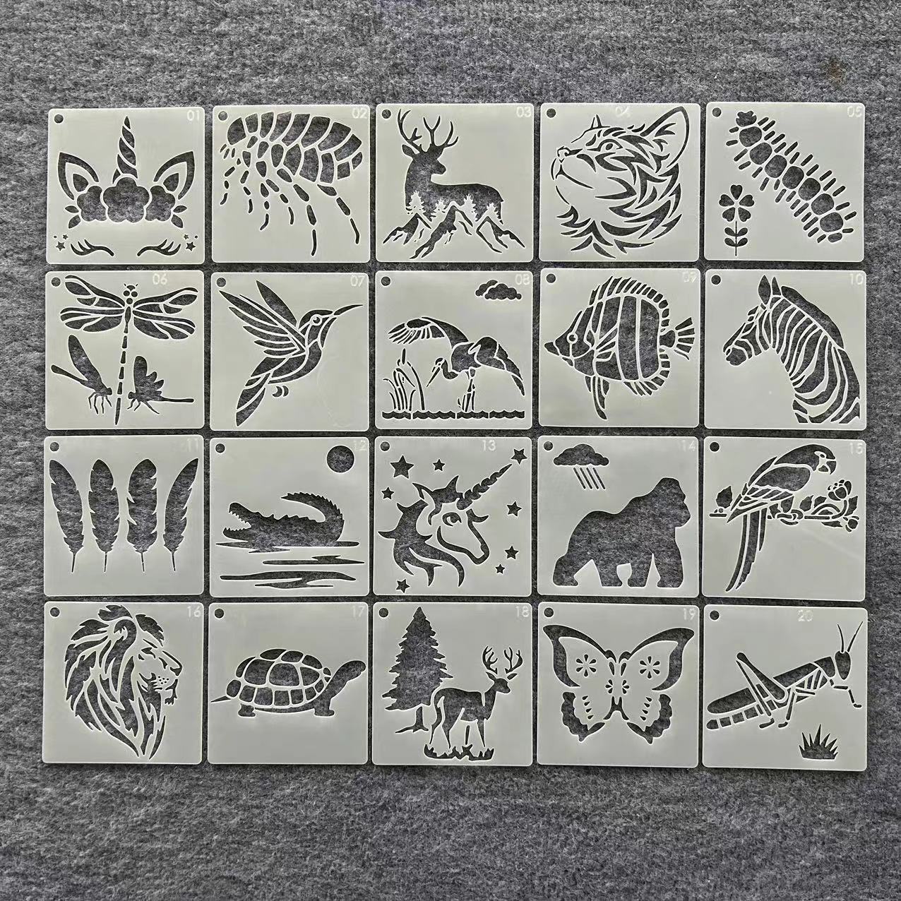 动植物花朵套装儿童绘画辅助手账