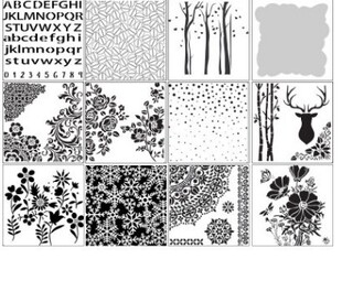 NCraft S49-S70预描花边尺喷雾蔽版描画遮蔽镂空模板喷花模 新502