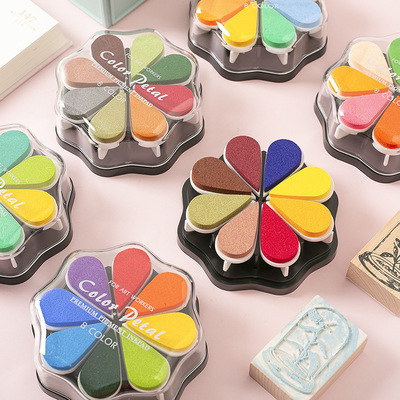 印章用品-金属色印台手工diy手帐