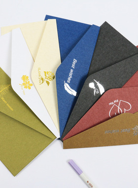 五年八班烫金西式复古信封 商务邀请函 创意情书信纸表白A992