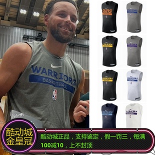 正品NIKE耐克库里詹姆斯湖人勇士男子速干训练背心DR6771 DR6765