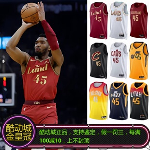 45号 正品 米切尔 24城市限定SW球衣背心DX8498 NIKE耐克 骑士队23