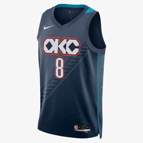 NIKE耐克杰伦威廉姆斯OKC雷霆城市限定SW球衣背心HM5990-439