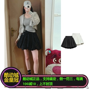 8123 韩系泡泡裙花苞短裙KD8122 ADIDAS三叶草马思纯同款 女子经典