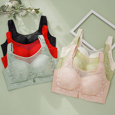 贝黛芳822超薄大胸显小全罩杯防走光无磁内衣舒适收副乳大码文胸