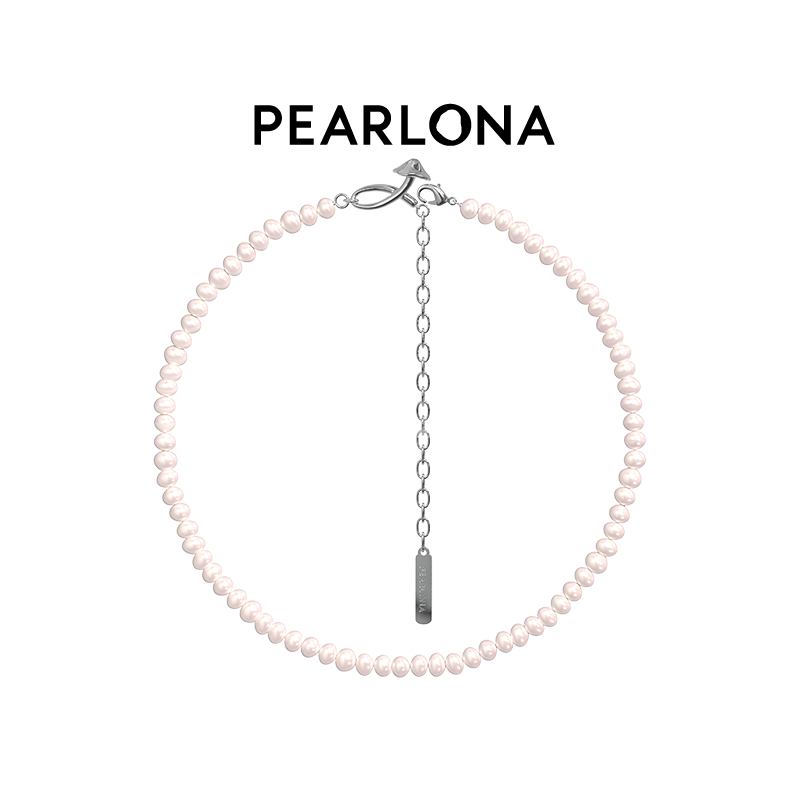 PEARLONA新品危险花园幻境蘑菇淡水巴洛克珍珠女士项链珍珠项链