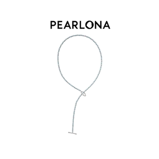 PEARLONA危险花园捕蝇草灰色巴洛克珍珠毛衣链长项链秦霄贤同款