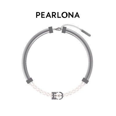 PEARLONA Lacerta联名巴洛克珍珠皮带扣项链小众颈饰苏新皓同款