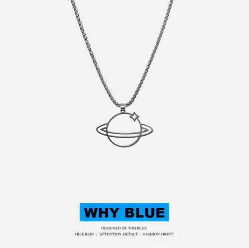 WHYBLUE宇宙ins嘻哈百搭小众项链