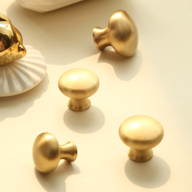 特惠法式现代简约轻奢黄铜拉手衣橱衣柜门柜抽屉金色单孔小把手,基础建材,小拉手,淘宝优惠券,粉丝福利购,淘宝优惠卷
