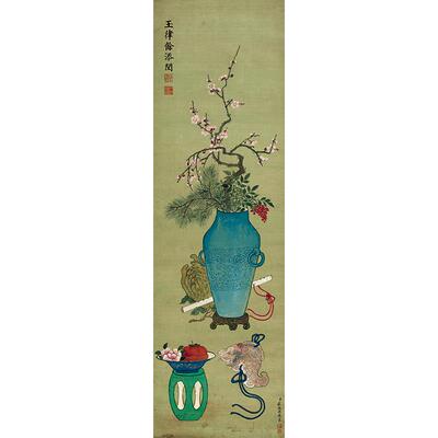 名画复制品庄豫德玉律余添润图工笔画静物国画艺术微喷临摹装饰画