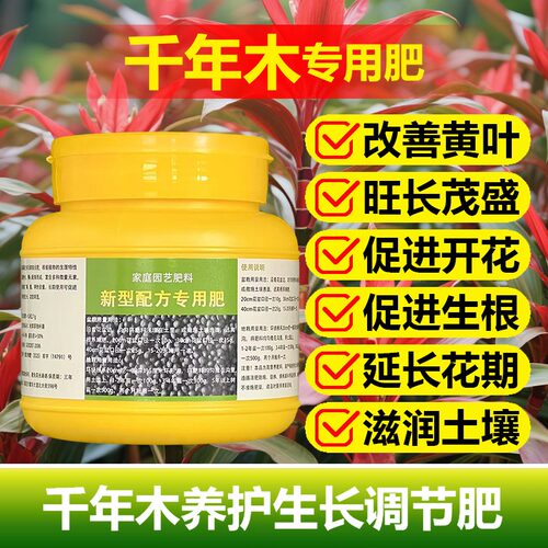 千年木专用肥料绿植物七彩铁营养液增色变红旺长茂盛长新叶面肥料