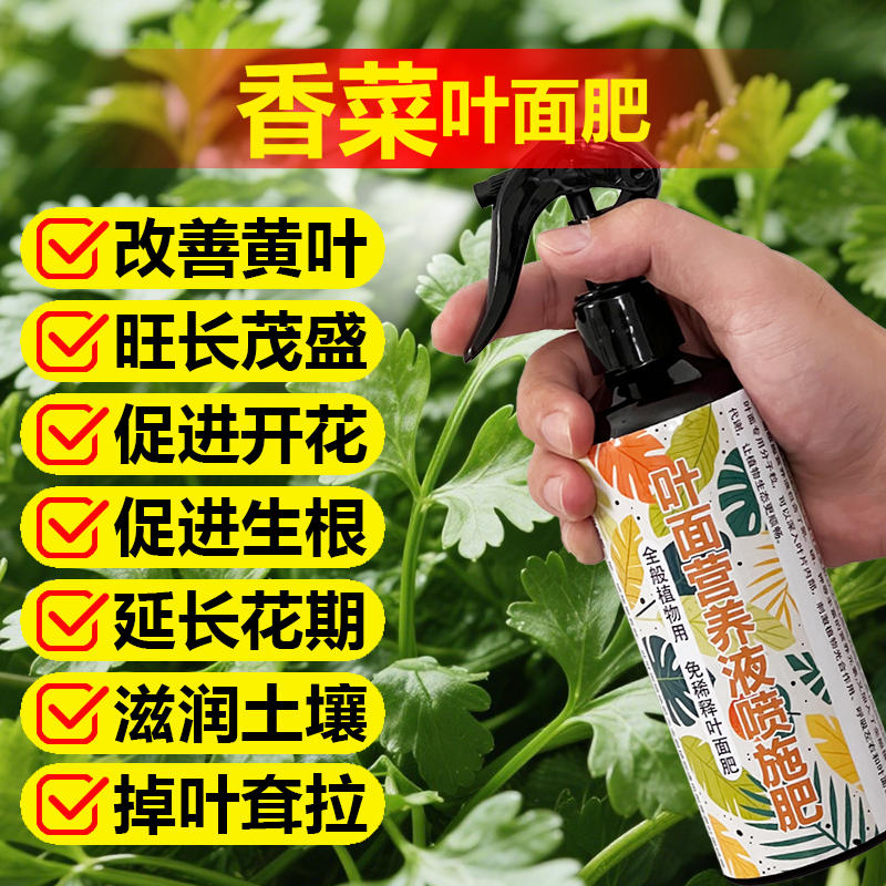 香菜专用肥料盆栽地栽蔬菜小苗发芽种植营养液土壤种菜水溶化肥料
