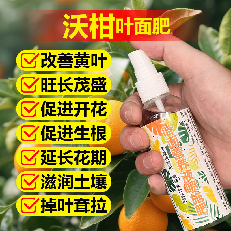 沃柑专用肥料种植树苗沃柑树营养液果树小苗有机肥土壤水溶化肥料