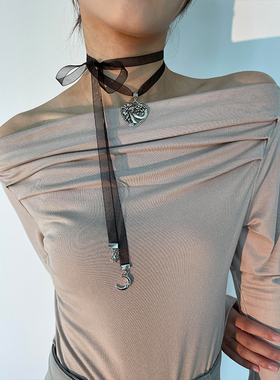 多种戴法大爱心绑带项链