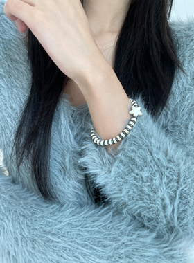复古星星串珠弹力手链