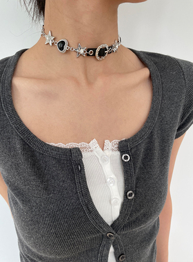 亚文化朋克甜酷辣妹项圈