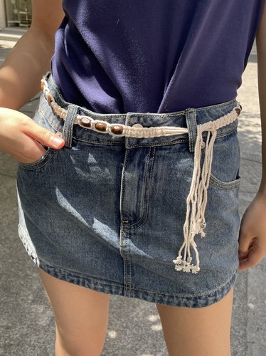 复古编织民族风百腰带串珠