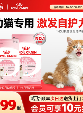 皇家猫粮通用幼猫猫粮K36奶糕离乳期BK34幼猫专用猫粮6.5kg/10kg