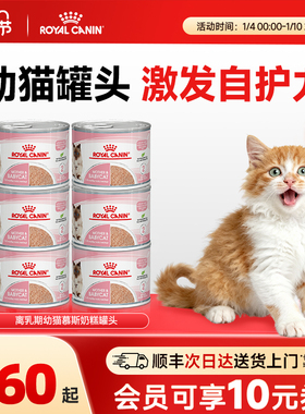 皇家猫粮进口猫咪罐头幼猫慕斯猫奶糕罐头195g营养主食级猫湿粮