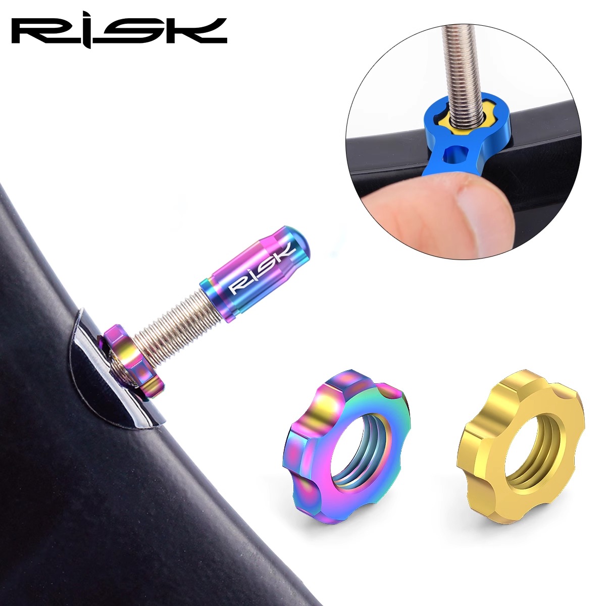 RISK轮组内胎气嘴帽防尘盖