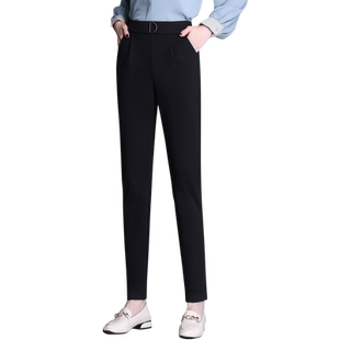 大码哈伦裤女冬季2026新款女士长裤休闲女裤秋冬中年妈妈九分裤子