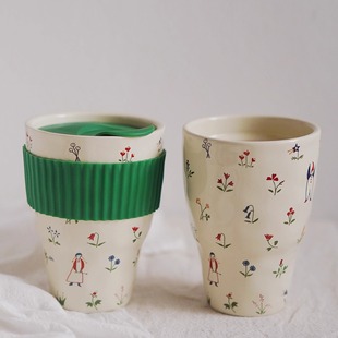 星车载杯子汽车专用杯子无手柄杯子VIA杯star陶瓷杯隔热杯子带盖