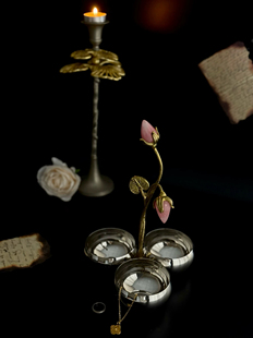 Michael Aram欧式复古糖果盘水果点心架蛋糕金属托盘下午茶展示架