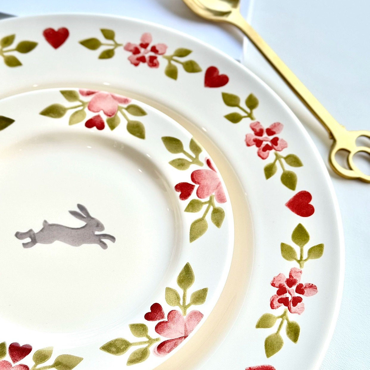 北欧田园风碎花精致厨房陶瓷早餐盘Emma餐盘高颜值下午甜品点心盘