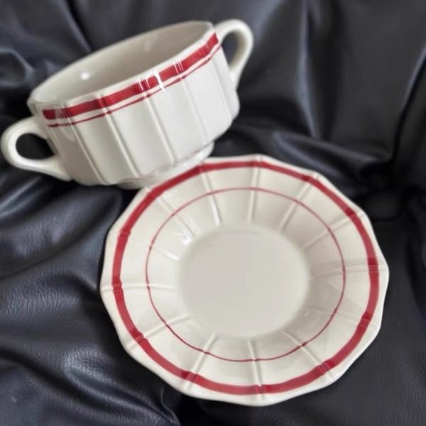 番外贸景德镇创意可爱手绘双耳咖啡牛奶杯水果泡面双耳碗陶瓷礼物,餐饮具,咖啡杯,淘宝优惠券,粉丝福利购,淘宝优惠卷