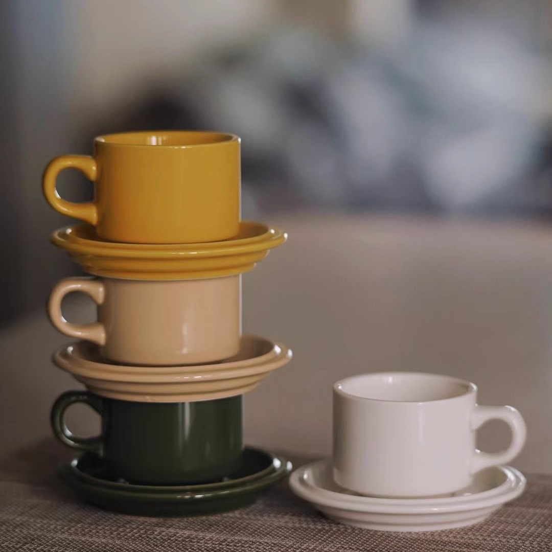 把法式浪漫捧在手心颜值陶瓷杯碟