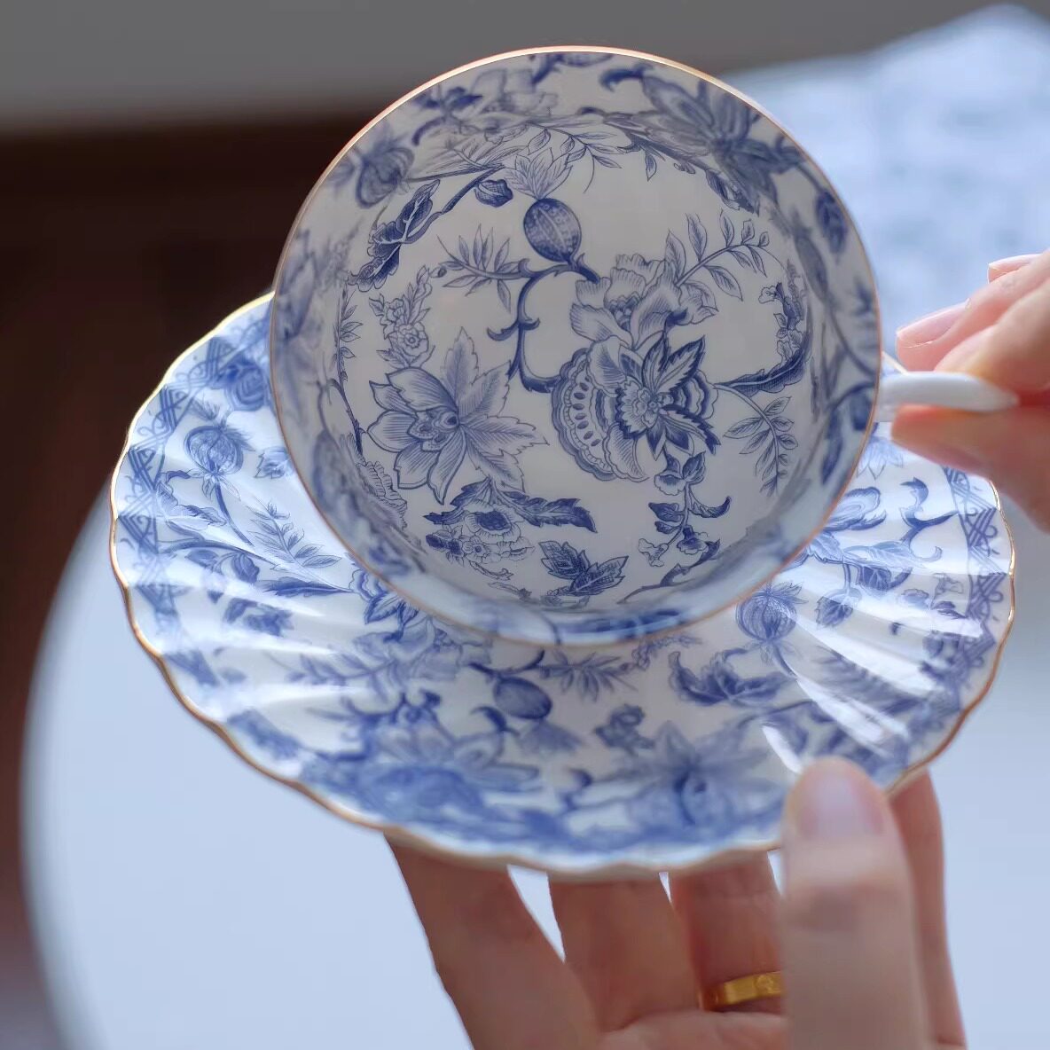 奥唯景德镇陶瓷咖啡杯碟高档精致2026新款下午茶杯高颜值咖啡杯子