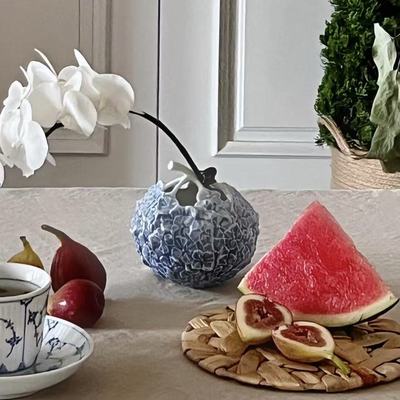 Tlife·Praise·花瓶摆件乔迁礼物浮雕绣球手作花之礼轻奢 | 礼赞