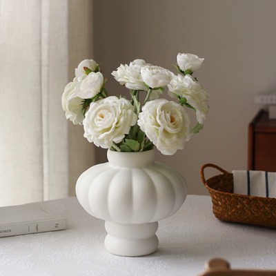 丹麦Louise Roe Balloon灯笼花瓶造型陶瓷装摆件客厅餐桌装饰品