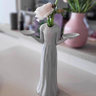 现货泰Yarnnakarn创意瓷手作Still 饰摆件花瓶 LIfe人体雕塑花器装