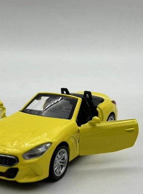 正版彩珀成真1:38宝马Z4m40i合金车模仿真模型回力儿童益智玩具男