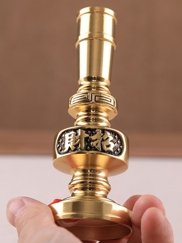 电烛台蜡烛灯插电财神爷专用蜡烛电子烛台烛烛灯家用腊台招财灯