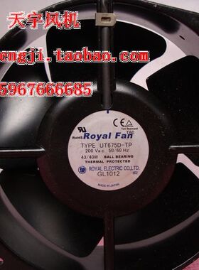 进口原装200v 170*15055 轴流风机 UT675D-TP 1