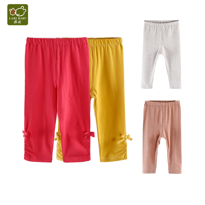 拉比儿童裤子薄款夏装打底裤长裤