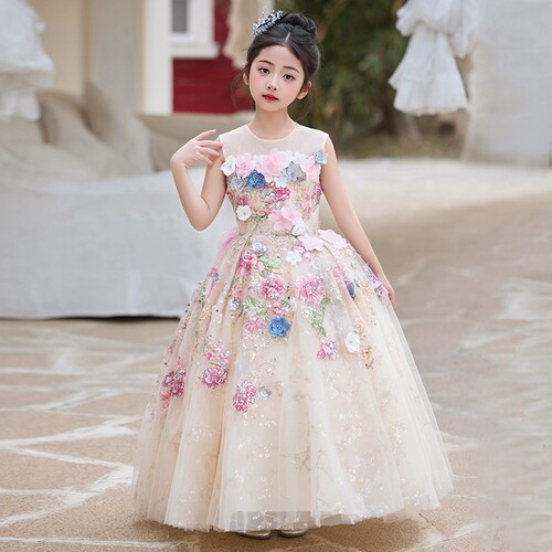 出租女童绝美晚礼服生日宴花童