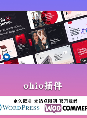 Ohio 汉化中文版 多功能产品组合创意展示WordPress企业主题