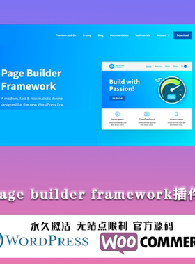 Page Builder Framework Premium 轻量快速自定义博客响应式主题