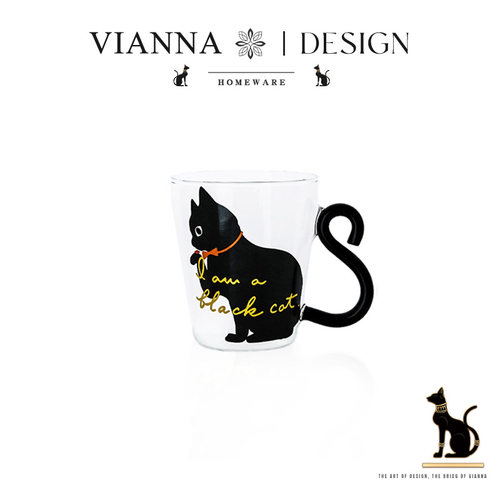 VIANNA创意可爱玻璃杯家用水杯