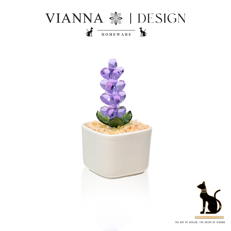 VIANNAE高颜值风信子琉璃小摆件