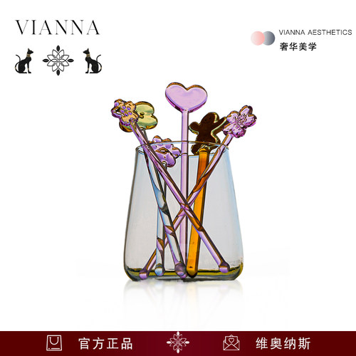 VIANNA咖啡搅拌勺奶粉搅拌棒玻璃