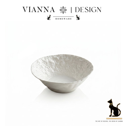 VIANNAAUSH岩石纹陶瓷沙拉碗