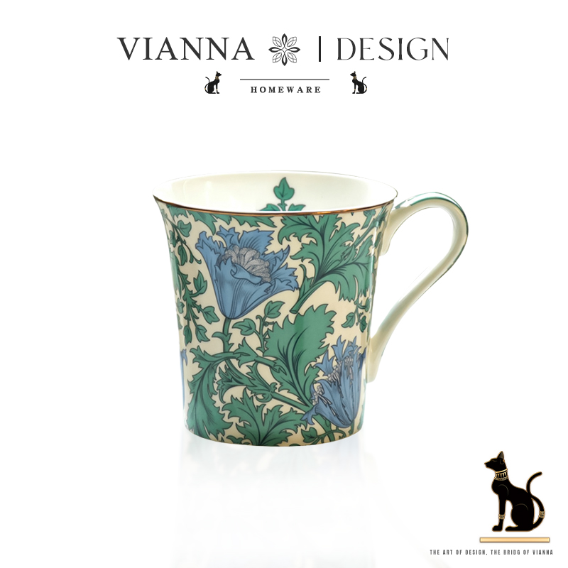 VIANNA法式繁花陶瓷马克杯咖啡杯