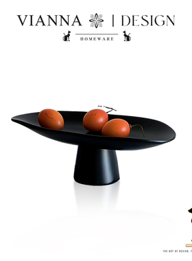 VIANNA丨花朵·FDMK简约艺术感高脚水果盘客厅茶几甜品点心摆放盘